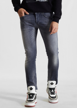 Серые джинсы Dondup с потертостями, фото